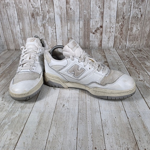 New Balance 550 White Gray Sneakers Shoes BB550PWG Women's Size 7.5 - Picture 6 of 8